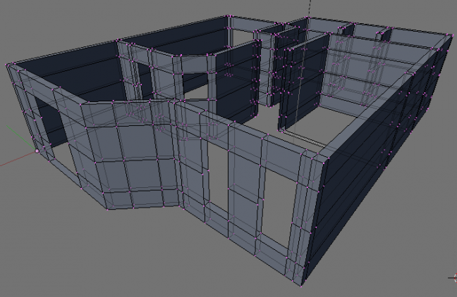 3d model of first floor