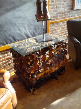Table Made From Shoes